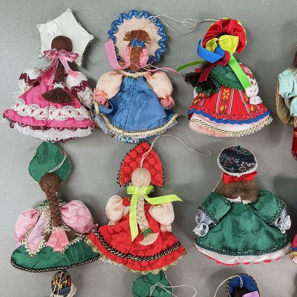 Vintage Russian Dolls Christmas Ornaments Lot of 17 Handmade Kievan Rus Czar - Picture 12 of 16